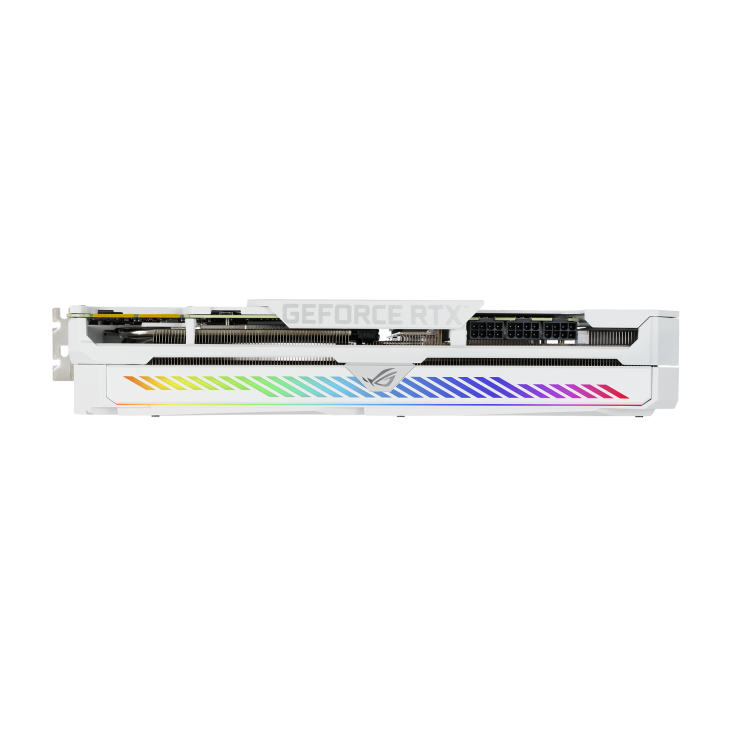 ASUS ROG Strix GeForce RTX 3090 24GB GDDR6X PCI Express 4.0 SLI Support Video Card ROG-STRIX-RTX3090-O24G-WHITE