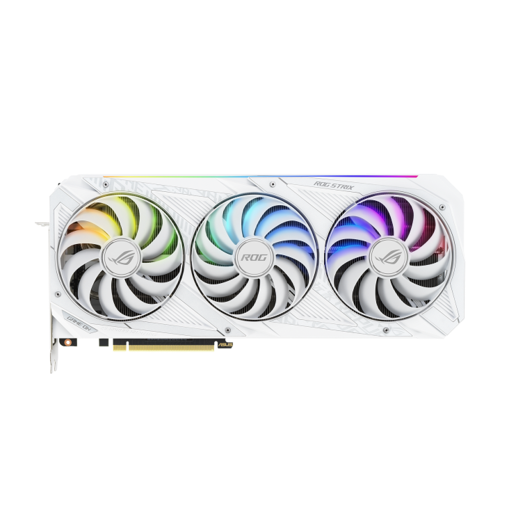 ASUS ROG Strix GeForce RTX 3090 24GB GDDR6X PCI Express 4.0 SLI Support Video Card ROG-STRIX-RTX3090-O24G-WHITE