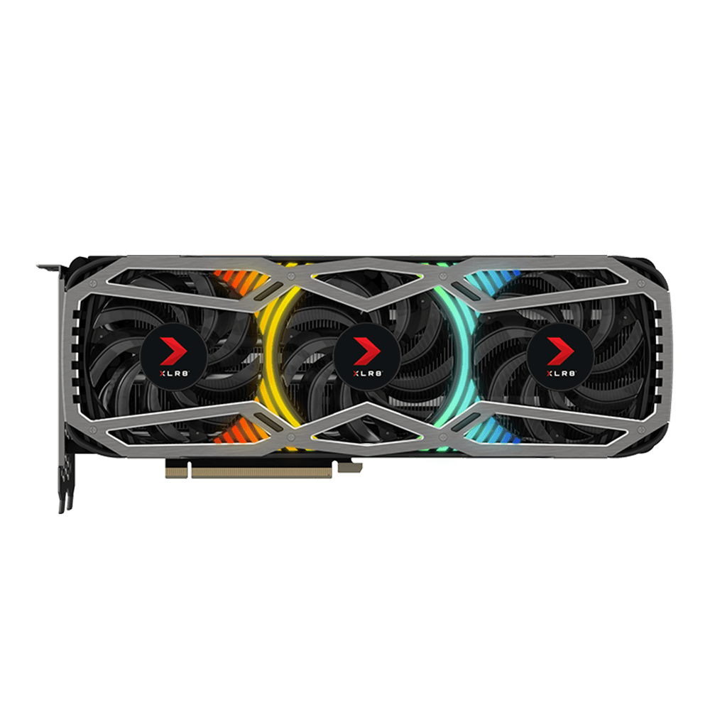 PNY GeForce RTX 3080 10GB XLR8 Gaming UPRISING EPIC-X RGB Triple Fan Graphics Card VCG308010TFXMPB