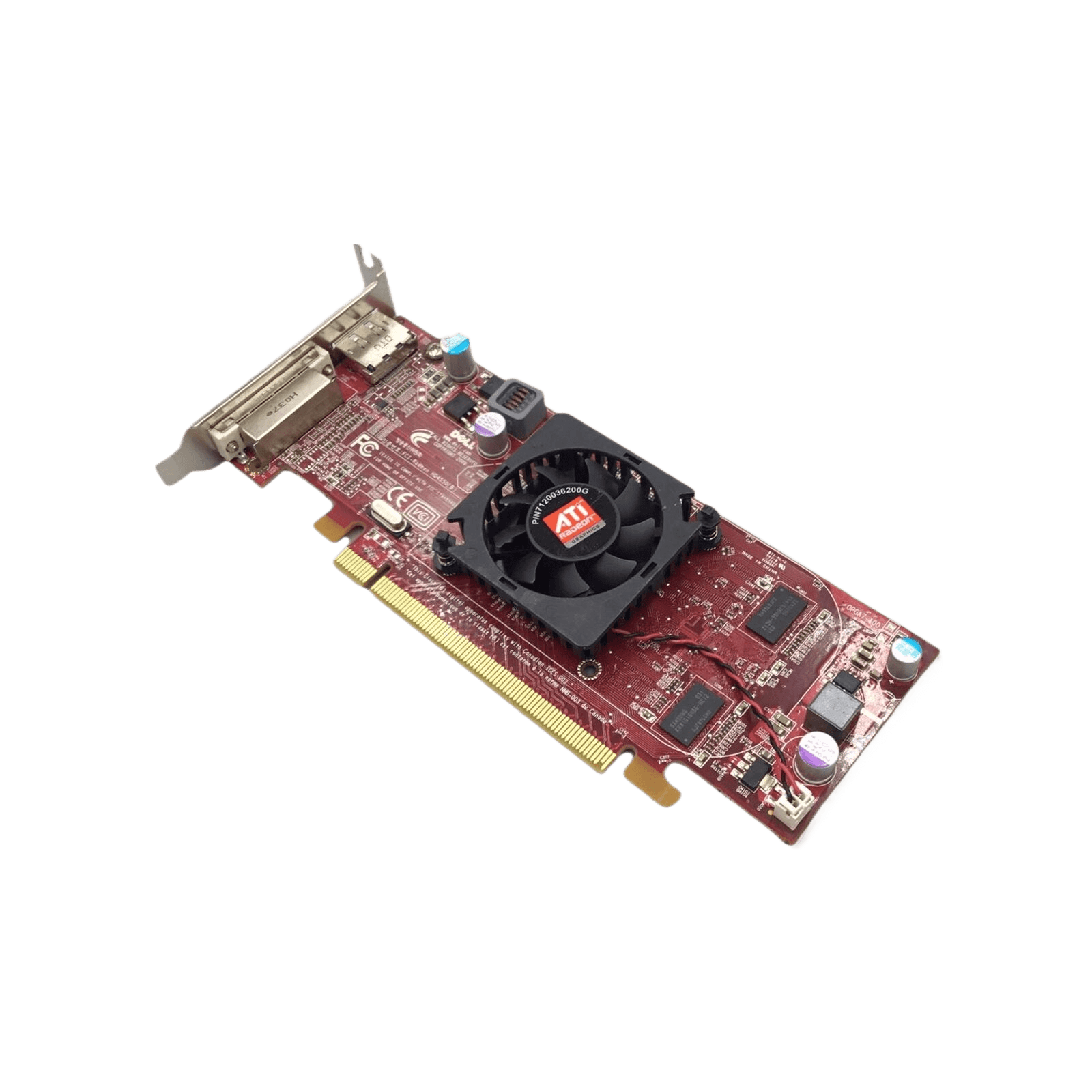 Genuine Dell ATI Radeon HD 4450 Video Card Desktop 512MB PCI-E 1x DVI 1x 0C7MG0