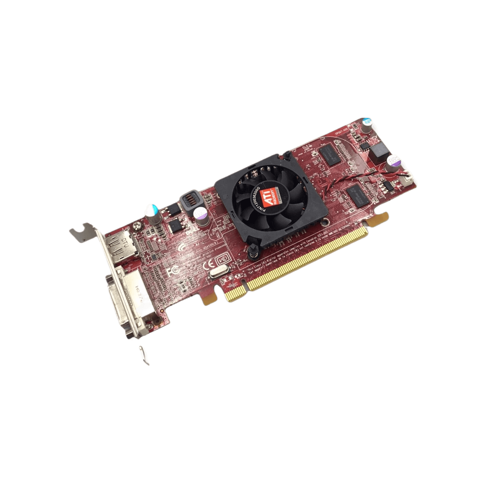 Genuine Dell ATI Radeon HD 4450 Video Card Desktop 512MB PCI-E 1x DVI 1x 0C7MG0