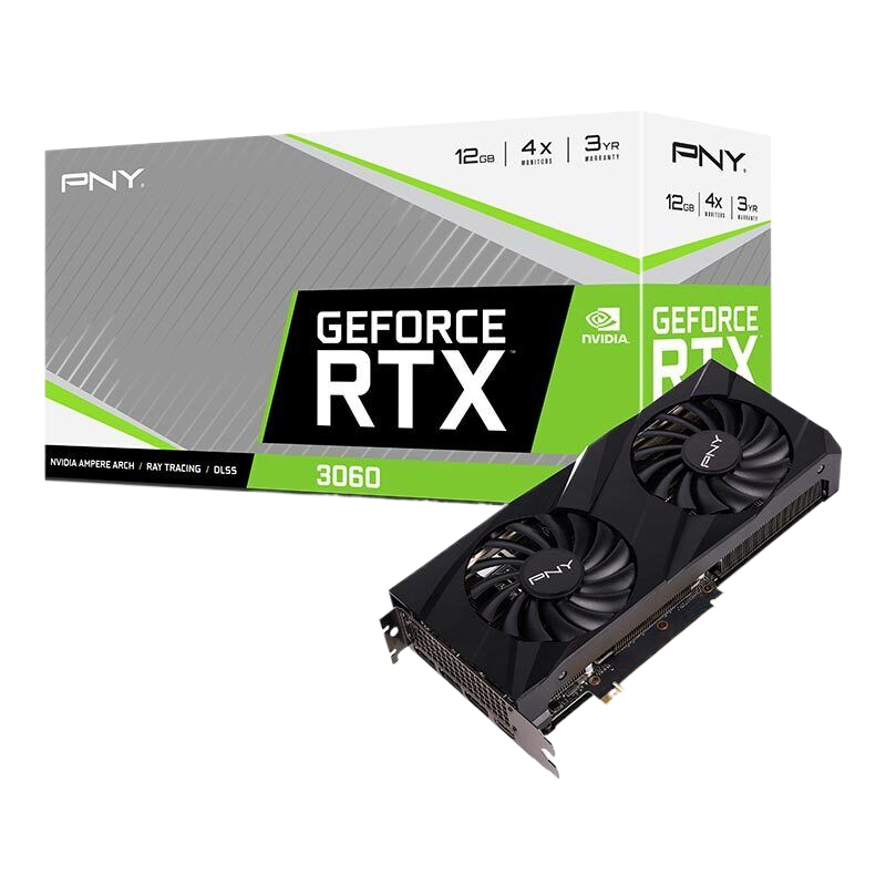 PNY GeForce RTX 3060 12GB UPRISING Dual Fan VCG306012DFMPB Graphics card