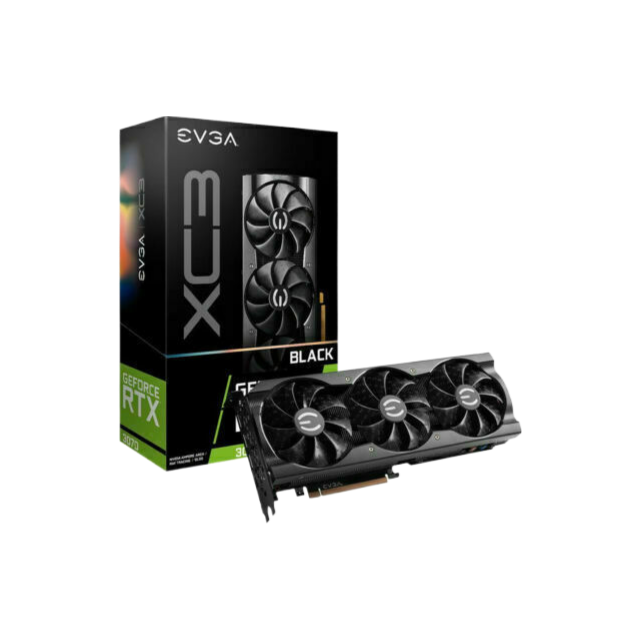 EVGA GeForce RTX 3070 XC3 Black Gaming 8GB GDDR6 iCX3 Cooling ARGB LED LHR Video Card 08G-P5-3751-KL