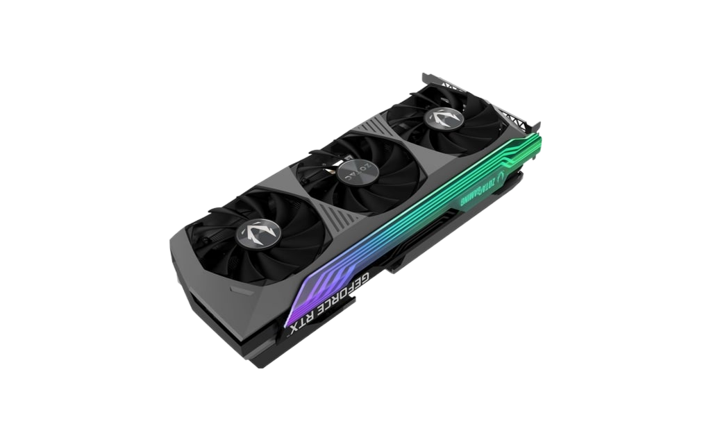 ZOTAC GAMING GeForce 3080 Ti AMP Holo 12GB GDDR6X 384-bit 19 Gbps PCIE 4.0 HoloBlack IceStorm 2.0 Advanced Cooling SPECTRA 2.0 RGB Lighting Graphics Card ZT-A30810F