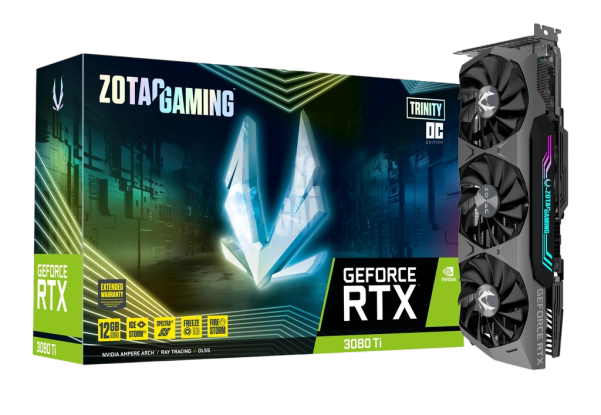 ZOTAC NVIDIA GeForce RTX 3080 Trinity OC GAMING 10GB GDDR6X 320bit Video Graphics Card ZT-A30800J-10P