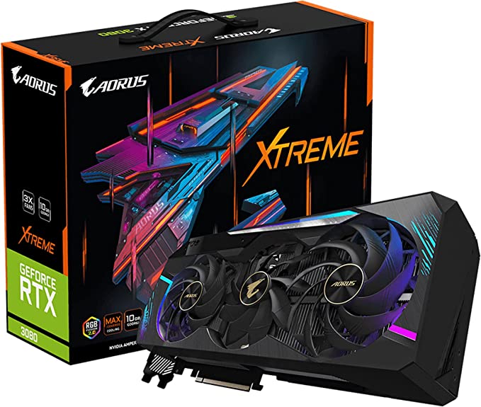 GIGABYTE AORUS GeForce RTX 3080 XTREME 10GB Video Card GV-N3080AORUS X-10GD (REV 2.0) LHR