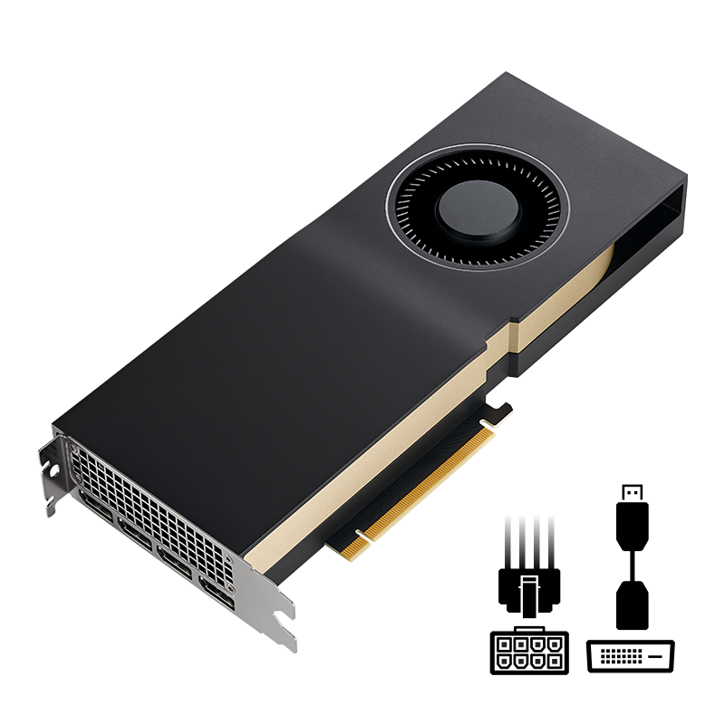 PNY NVIDIA RTX A5000 24GB 384-bit GDDR6 PCI Express 4.0 Workstation Video Card VCNRTXA5000-PB