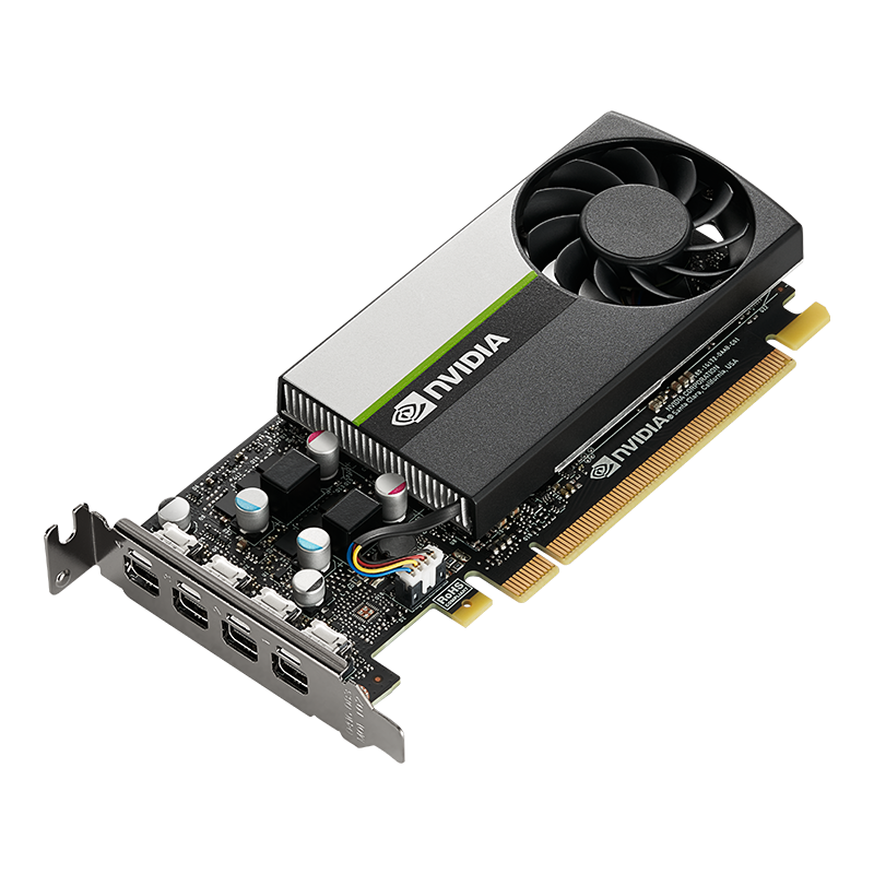 Dell NVIDIA T1000 Graphics card 4 GB GDDR6 PCIe 3.0 x16 low profile 4 x Mini DisplayPort