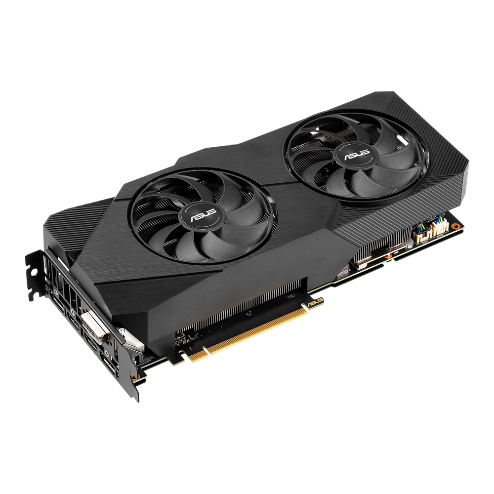ASUS GeForce RTX 2060 SUPER Overclocked 8G EVO GDDR6 Dual-Fan Edition VR Ready HDMI DisplayPort DVI Graphics Card DUAL-RTX2060S-O8G-EVO