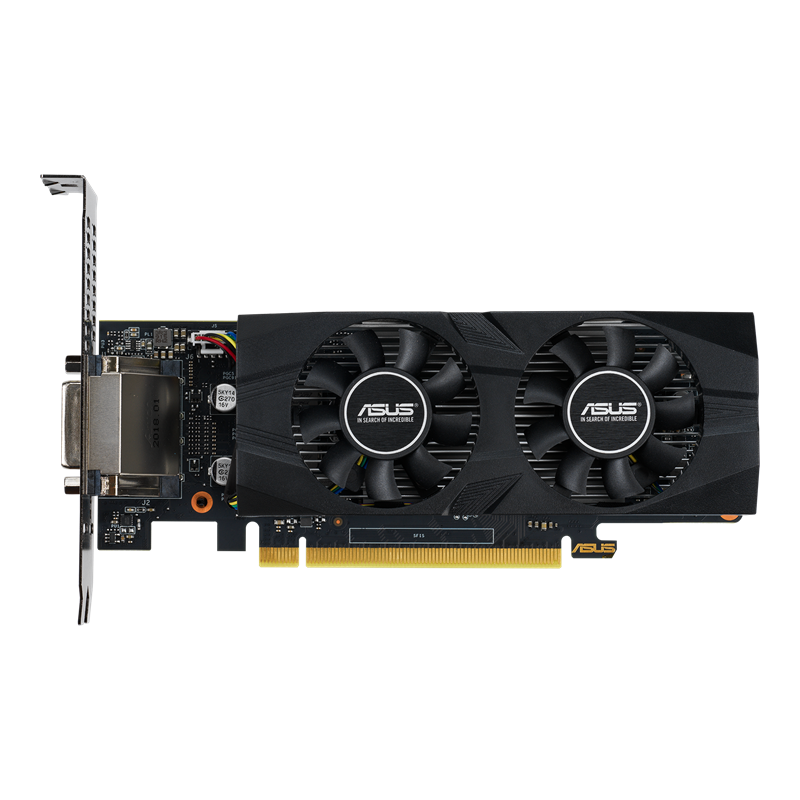ASUS GF GTX 1650 4 GB GDDR5 PCIe 3.0 x16 low profile DVI HDMI Graphics Card GTX1650-O4G-LP-BRK-OC