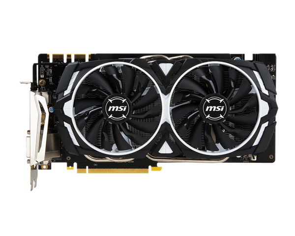 MSI GeForce GTX 1070 ARMOR 8G OC GDDR5 PCI Express 3.0 x16 SLI Support ATX  Video Graphics Card