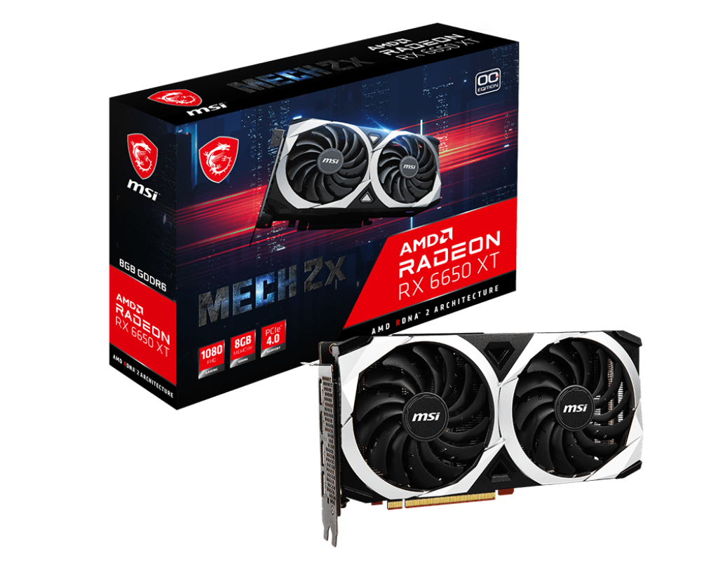 MSI Gaming Radeon RX 6650 XT 8GB GDDR6 PCI Express 4.0 Video Card RX 6650 XT GAMING X 8G