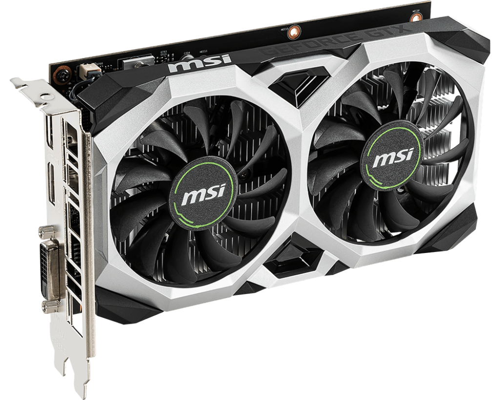 MSI Ventus GeForce GTX 1650 4GB GDDR6 PCI Express 3.0 x16 GTX 1650 D6 Ventus XS OC Graphics Card