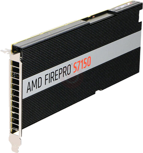 AMD FirePro S7150 8GB 256-bit GDDR5 PCI Express 3.0 x16 Full height Workstation Graphics Cards 100-505721