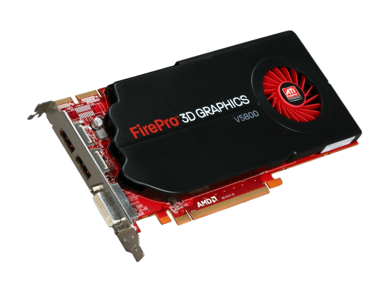 AMD FirePro V5800 1GB GDDR5 128-bit PCI Express 2.1 x16 Full Height Workstation Video Card 641329912126