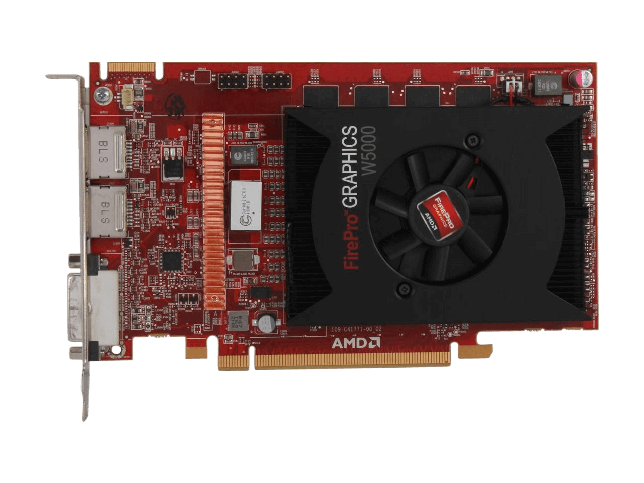 AMD FirePro W5000 2GB 256-bit GDDR5 PCI Express 3.0 x16 CrossFire Supported Full height/ half length Workstation Video Card 100-505842