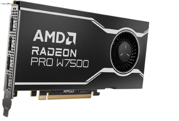 AMD Radeon Pro W7500 100-300000078 8GB 128-bit GDDR6 PCI Express 4.0 x8 Graphics Card