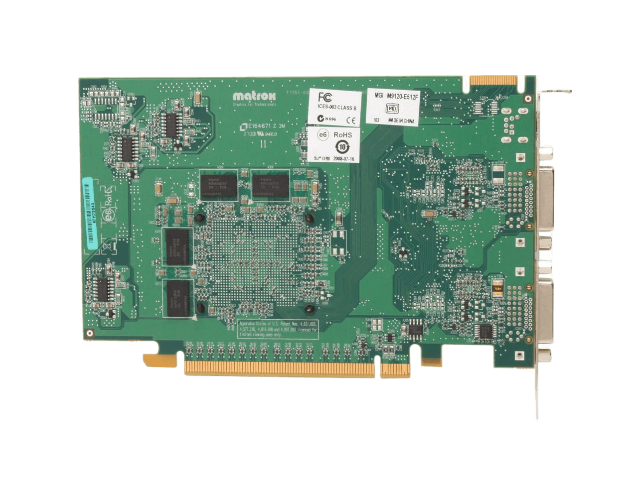 Matrox M9120 512MB GDDR2 PCI Express x16 ATX Workstation Video Card M9120-E512F