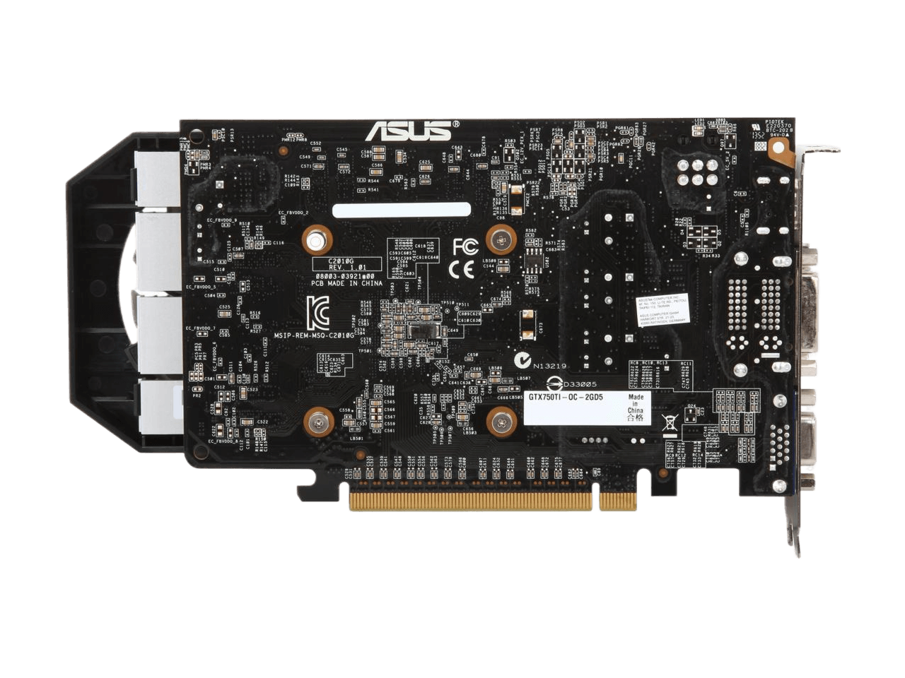 ASUS 2GB GeForce GTX 750 Ti GDDR5 128-Bit PCI Express 3.0 HDCP Ready Video Card Model GTX750TI-OC-2GD5