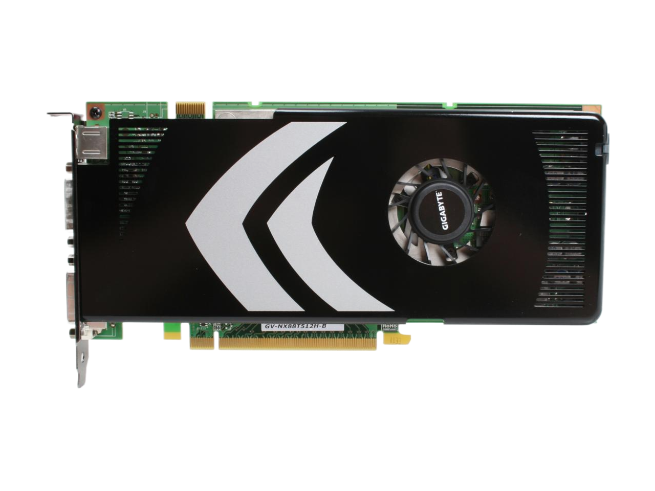 GIGABYTE GeForce 8800 GT 512MB GDDR3 PCI Express 2.0 x16 SLI Support Video Card GV-NX88T512H-B