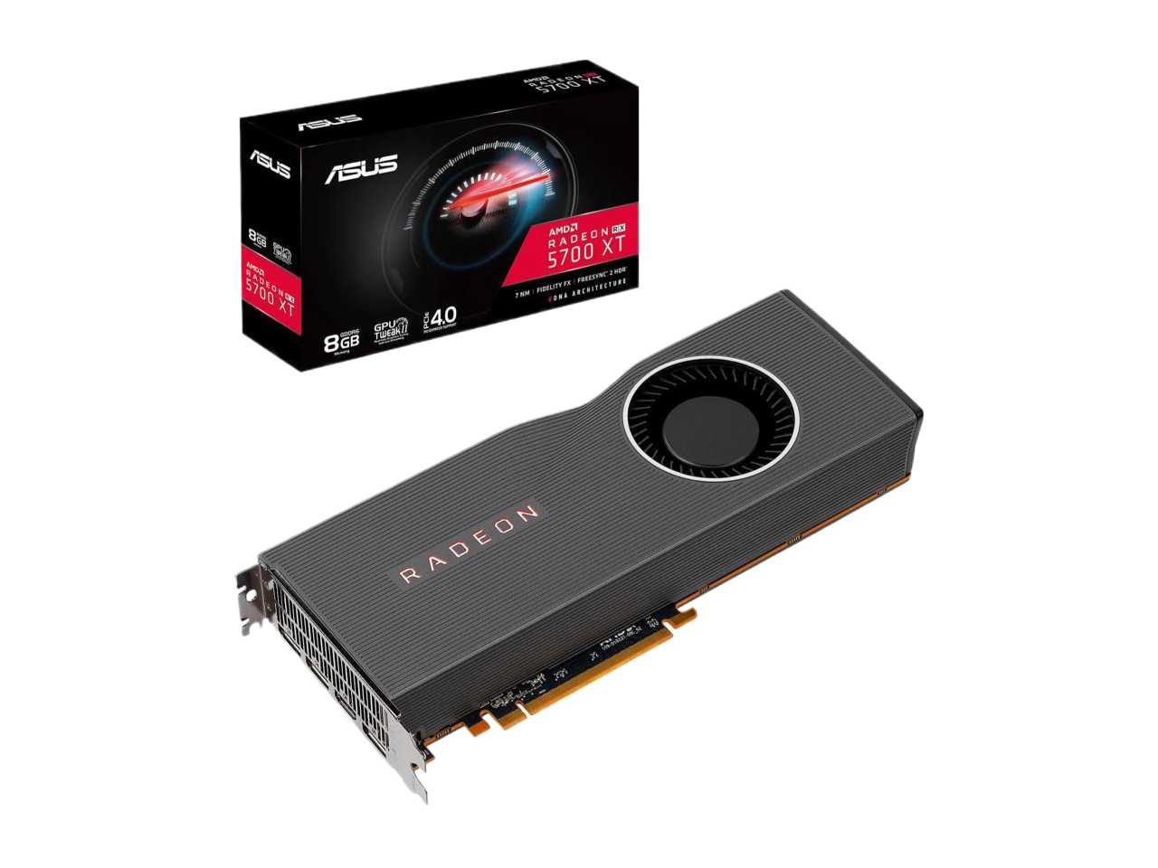 ASUS Radeon RX 5700 XT PCIe 4.0 VR Ready Graphics Card with 8GB GDDR6 Video Graphics Card RX5700XT-8G