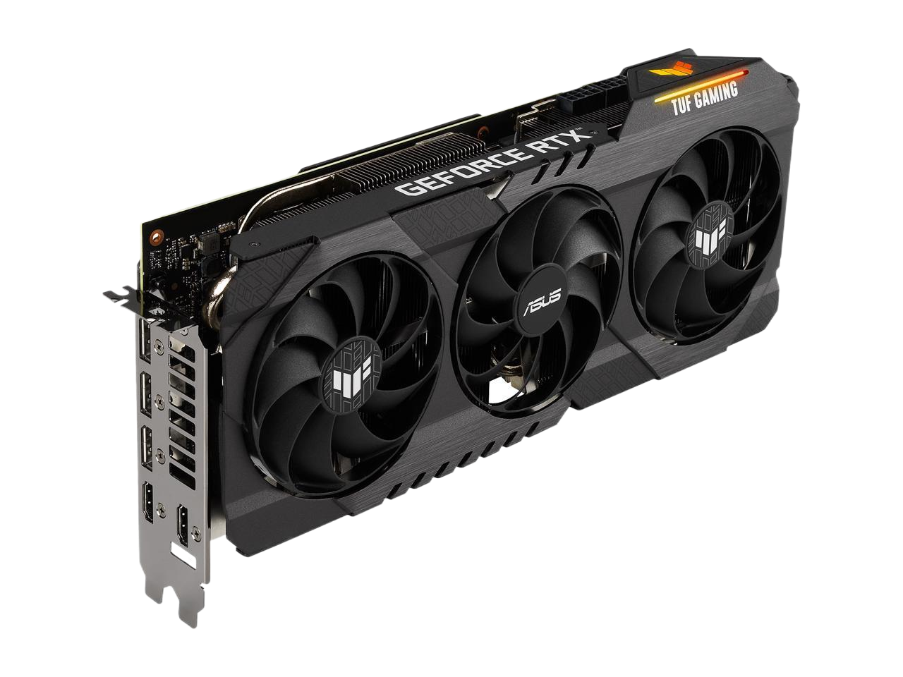 ASUS TUF Gaming GeForce RTX 3080 Ti OC Edition 12GB GDDR6X PCIe 4.0 HDMI 2.1 DisplayPort 1.4a Dual Ball Fan Bearings Military-grade Certification GPU Tweak II Graphics Card TUF-RTX3080TI-O12G-GAMING