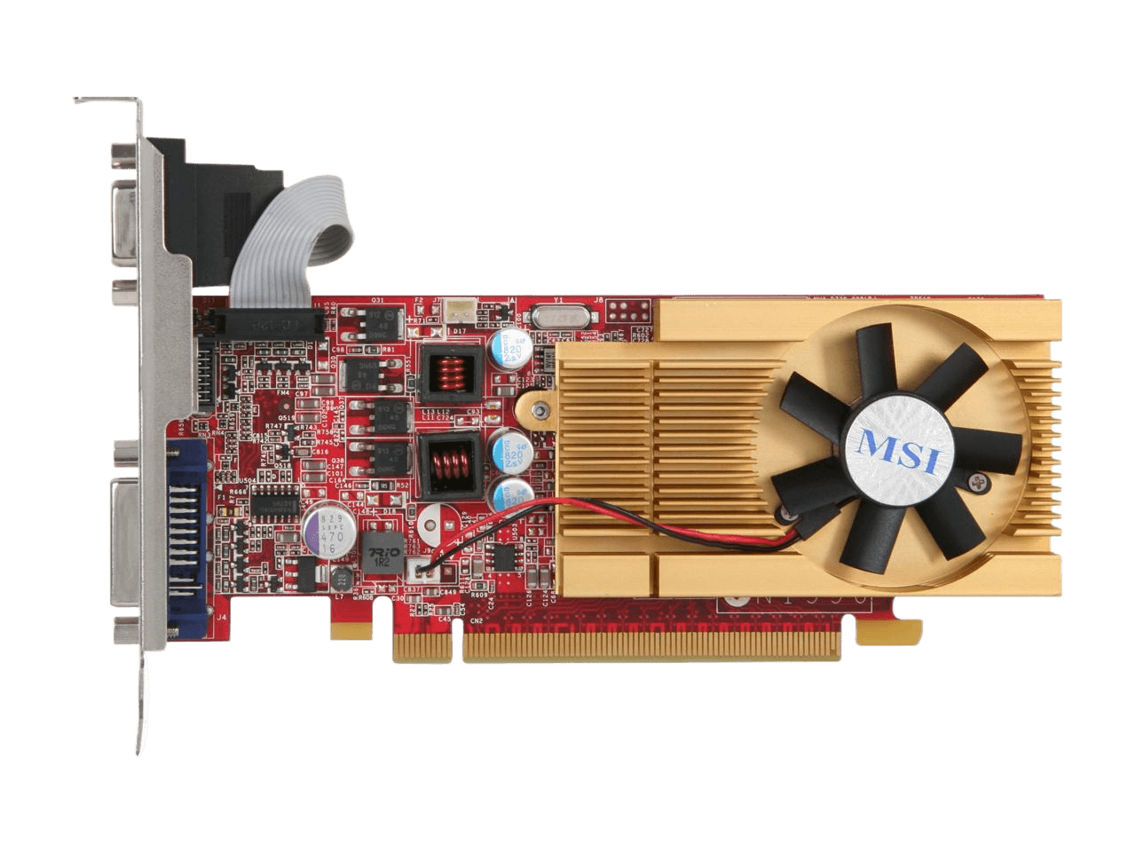MSI GeForce 9400 GT 512MB GDDR2 PCI Express 2.0 x16 Low Profile Ready N94GT-MD512 Video Card