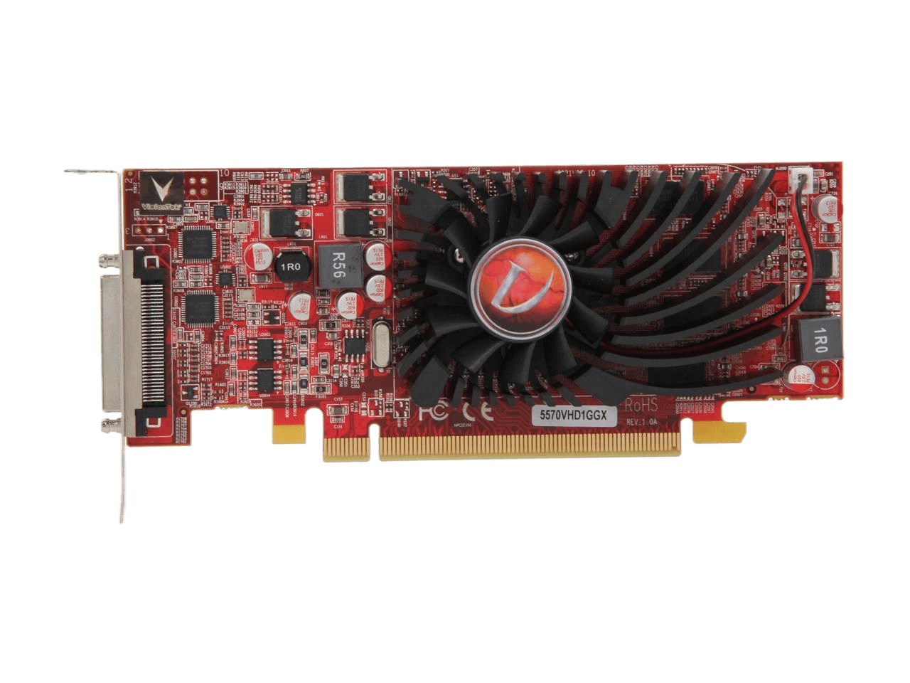Visiontek AMD Radeon HD 5570 SFF 1GB 900345 DDR3 4M VHDCI DVI (4 x DVI-D) Video Graphics Card