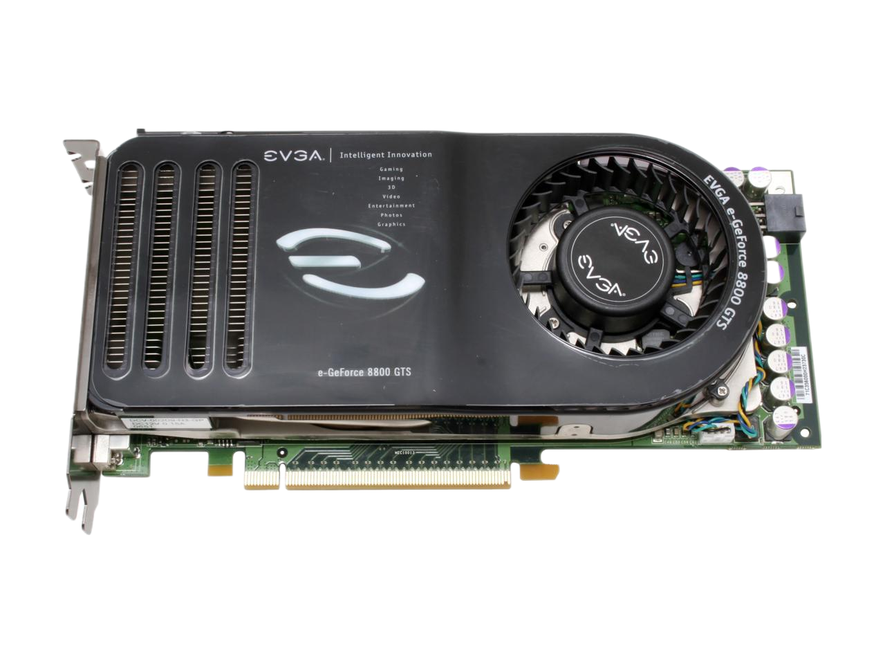 EVGA GeForce 8800 GTS 640MB 320-bit GDDR3 PCI Express x16 HDCP Ready SLI Supported Video Card 640-P2-N829-A1