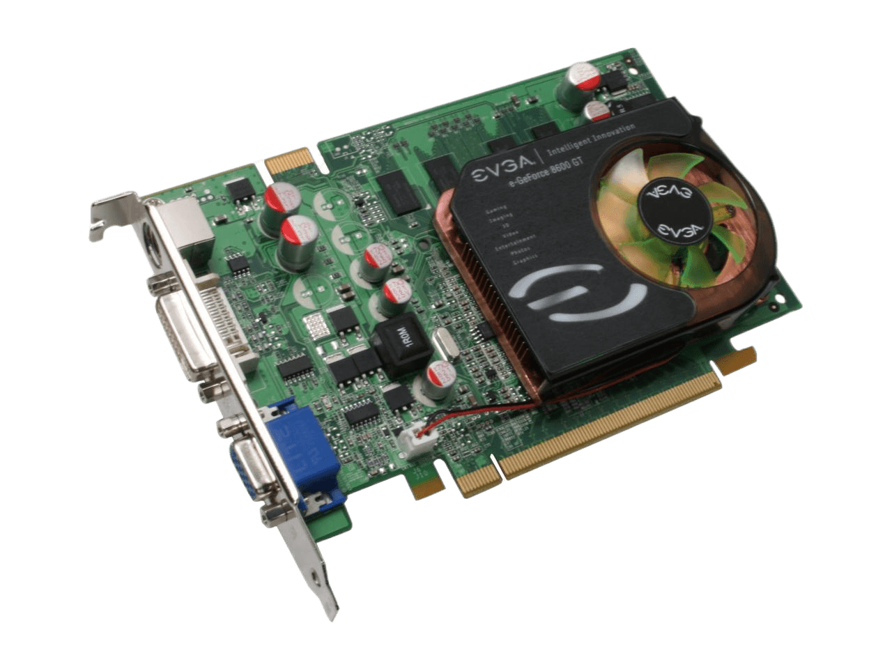 EVGA GeForce 8600 GT 1GB GDDR2 PCI Express x16 SLI Support Video Card 01G-P2-N795-TR