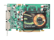 EVGA GeForce 9400 GT 1GB DDR2 PCI Express 2.0 x16 SLI Support Video Card 01G-P3-N945-RX
