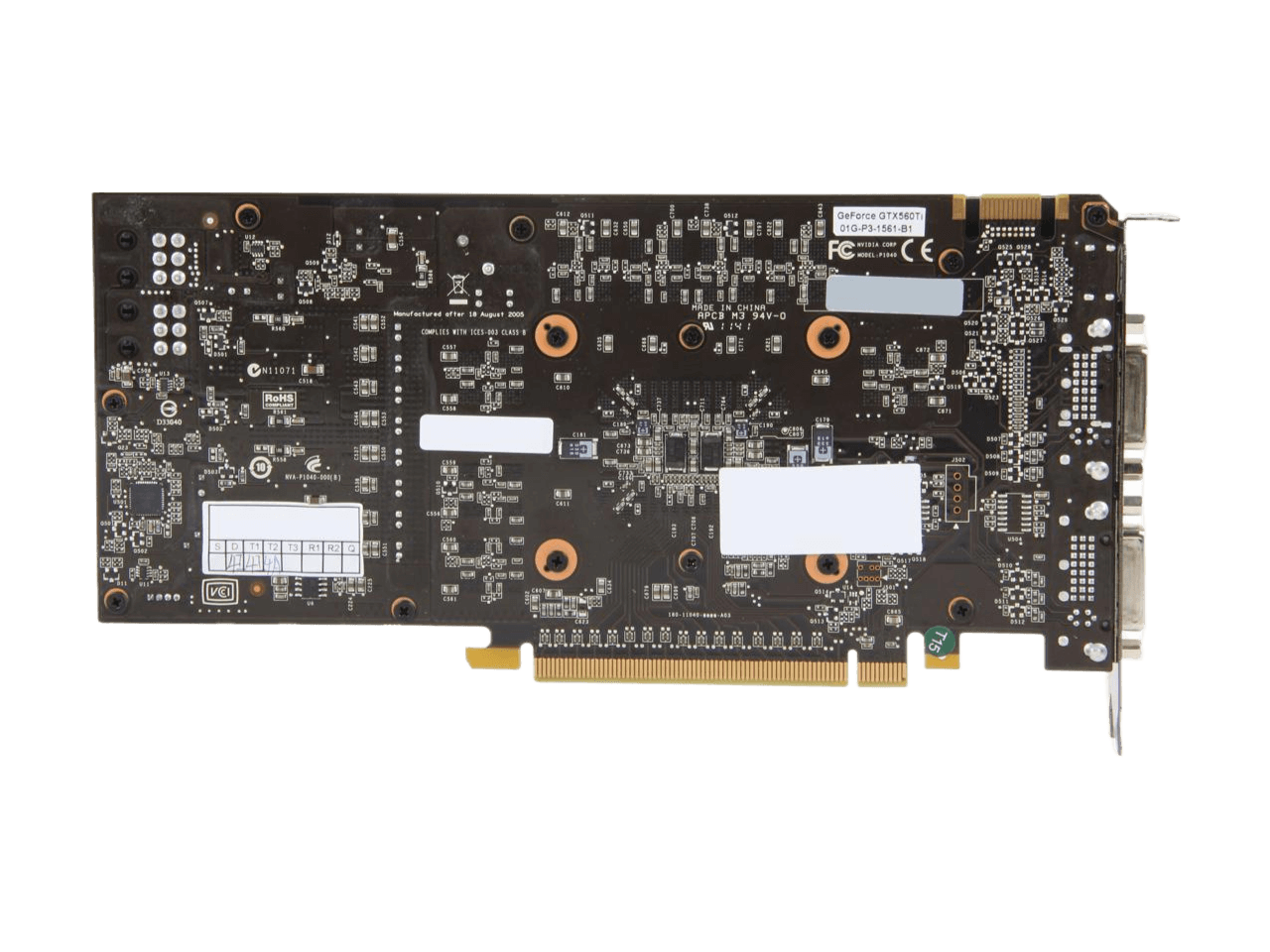 EVGA GeForce GTX 560 Ti FPB 1GB 256-bit GDDR5 PCI Express 2.0 x16 HDCP Ready SLI Support Video Card 01G-P3-1561-AR