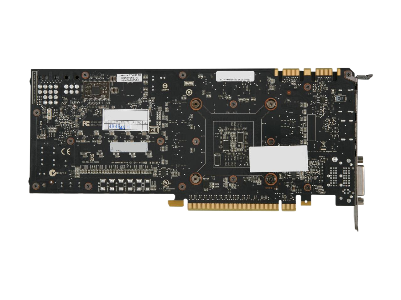 EVGA GeForce GTX 680 FTW+ w/Backplate 4GB 256-bit GDDR5 PCI Express 3.0 x16 HDCP Ready SLI Support Video Card 04G-P4-3687-KR