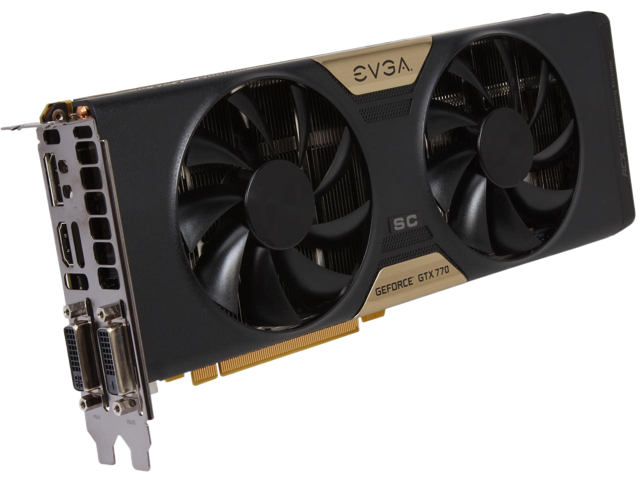 EVGA GeForce GTX 770 SuperClocked 2GB 256-bit GDDR5 PCI Express 3.0 SLI Support w/ ACX Cooling G-SYNC Support Video Card 02G-P4-2774-KR