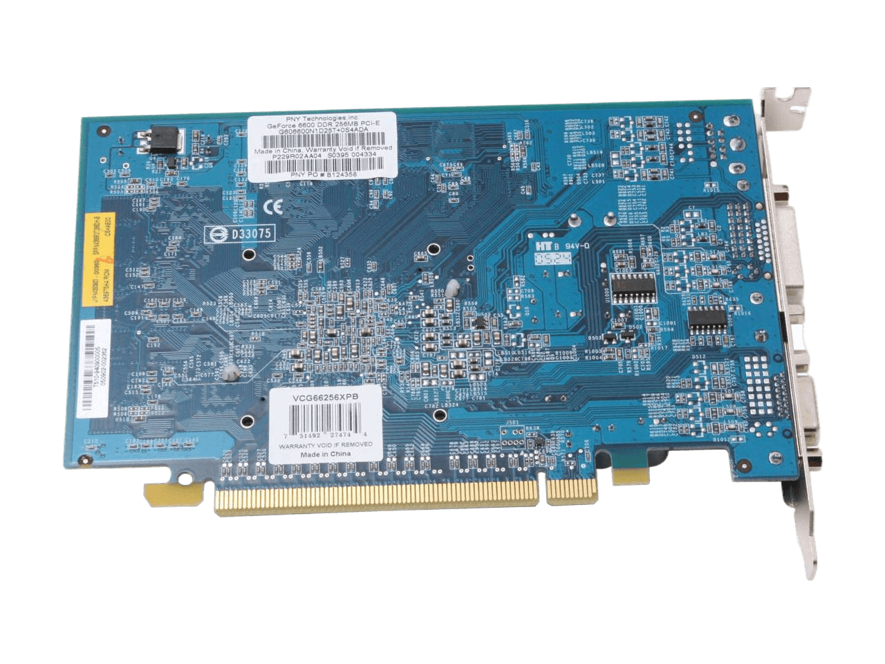 PNY GeForce 6600 256MB DDR PCI Express x16 SLI Support Video Card VCG66256XPB