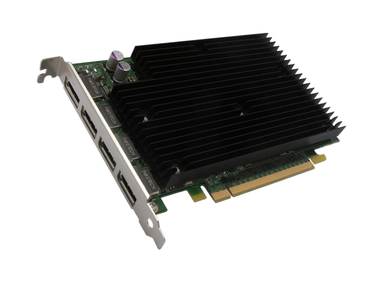 HP NVIDIA Quadro NVS 450 512MB PCIe Quad DP Display Port Video Card 490565-002