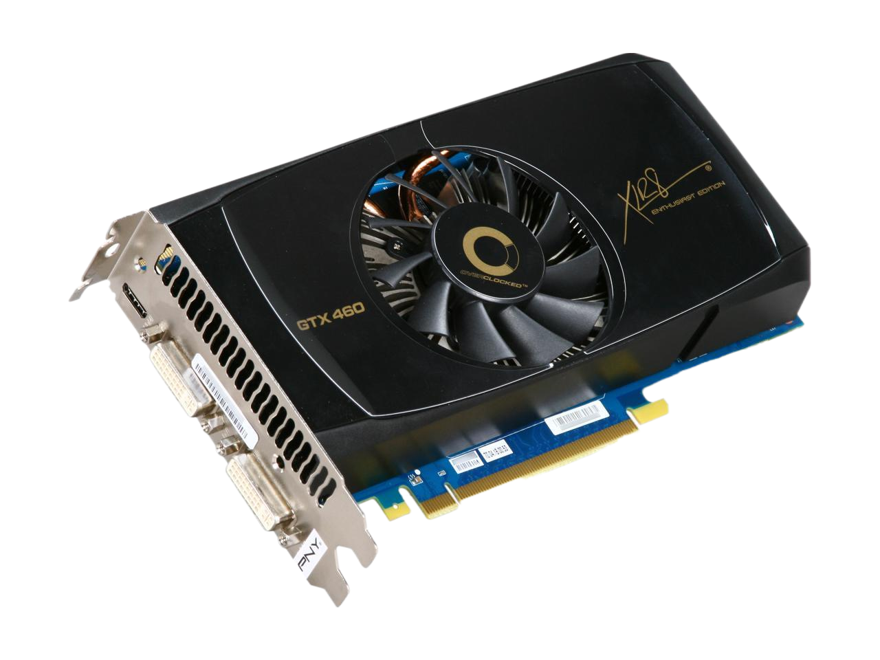 PNY XLR8 GeForce GTX 460 (Fermi) OC 1GB 256-bit GDDR5 PCI Express 2.0 x16 HDCP Ready SLI Support Video Card VCGGTX4601XPB-OC