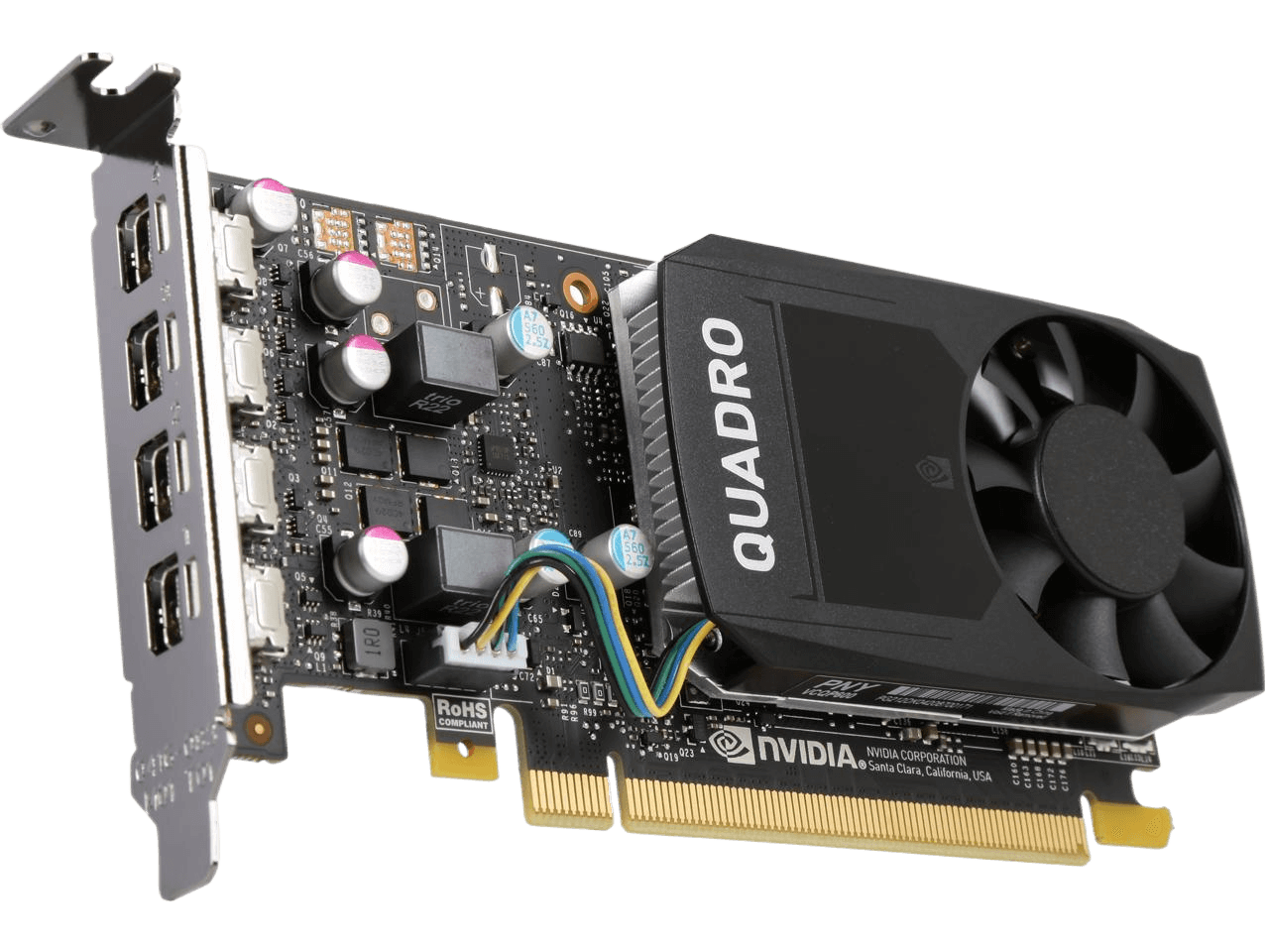 PNY Quadro P620 2GB 128-bit GDDR5 PCI Express 3.0 x16 Low Profile Workstation Video Card VCQP620DVI-PB