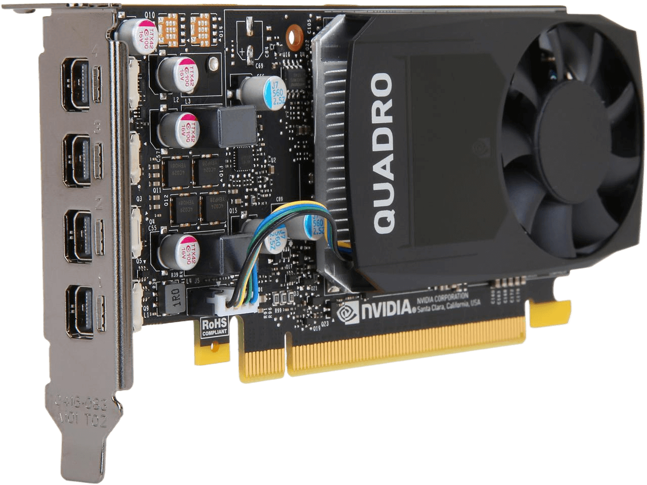 PNY NVIDIA Quadro P620 VGA 2GB 128-bit GDDR5 PCI Express 3.0 x16 Video Card Workstation VCQP620-PB