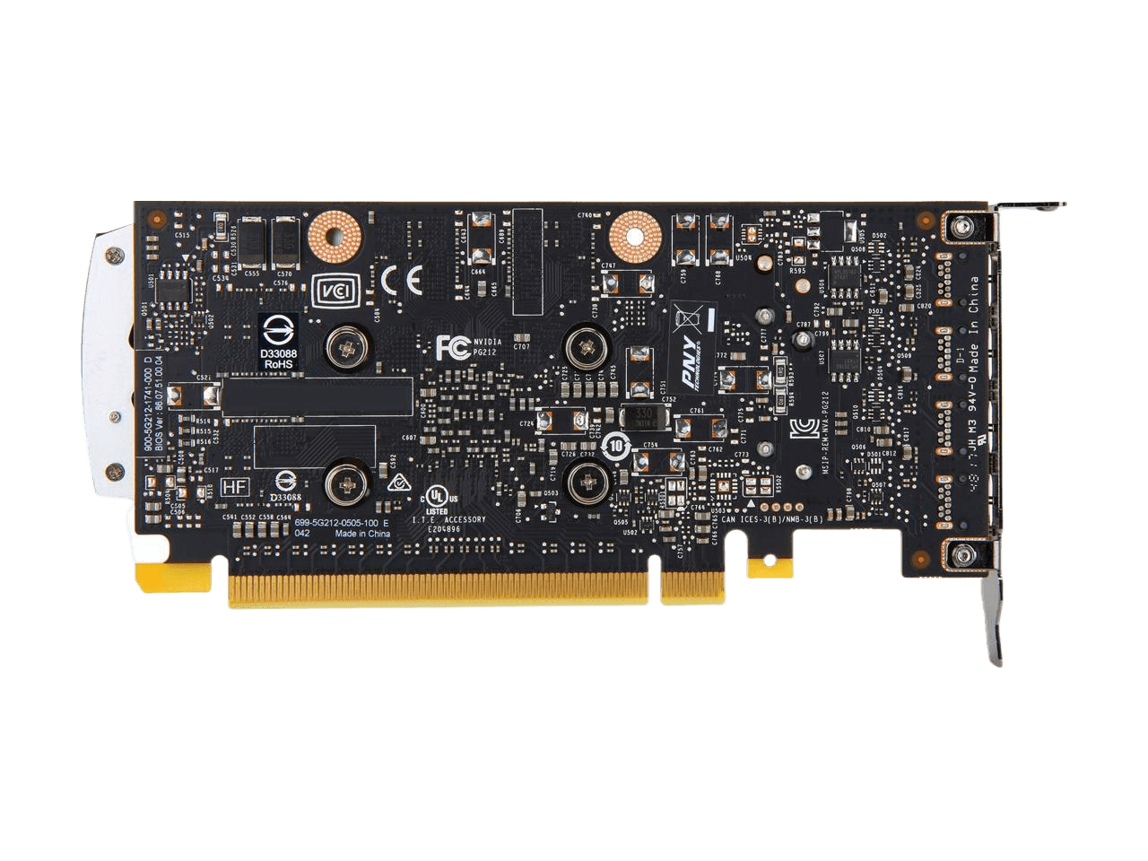 PNY NVIDIA Quadro P620 VGA 2GB 128-bit GDDR5 PCI Express 3.0 x16 Video Card Workstation VCQP620-PB