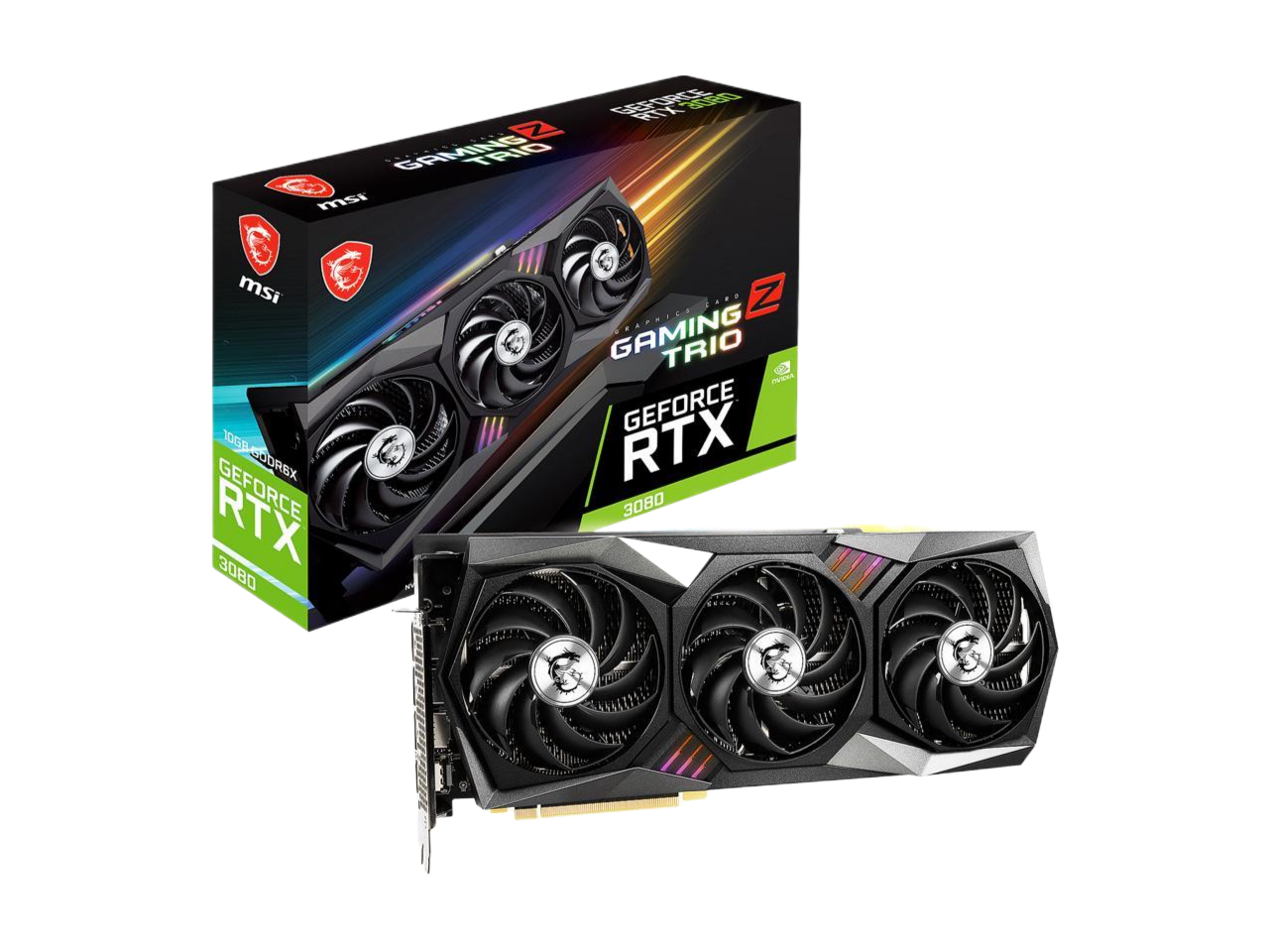 MSI Gaming GeForce RTX 3080 10GB GDDR6X PCI Express 4.0 ATX Video Card RTX 3080 GAMING Z TRIO 10G LHR