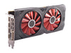 XFX Radeon RX 570 DirectX 12 RX-570P427D6 4GB OC+ 1284 MHz XFX Custom Backplate 256-Bit DDR5 PCI Express 3.0 CrossFireX Support Video Card