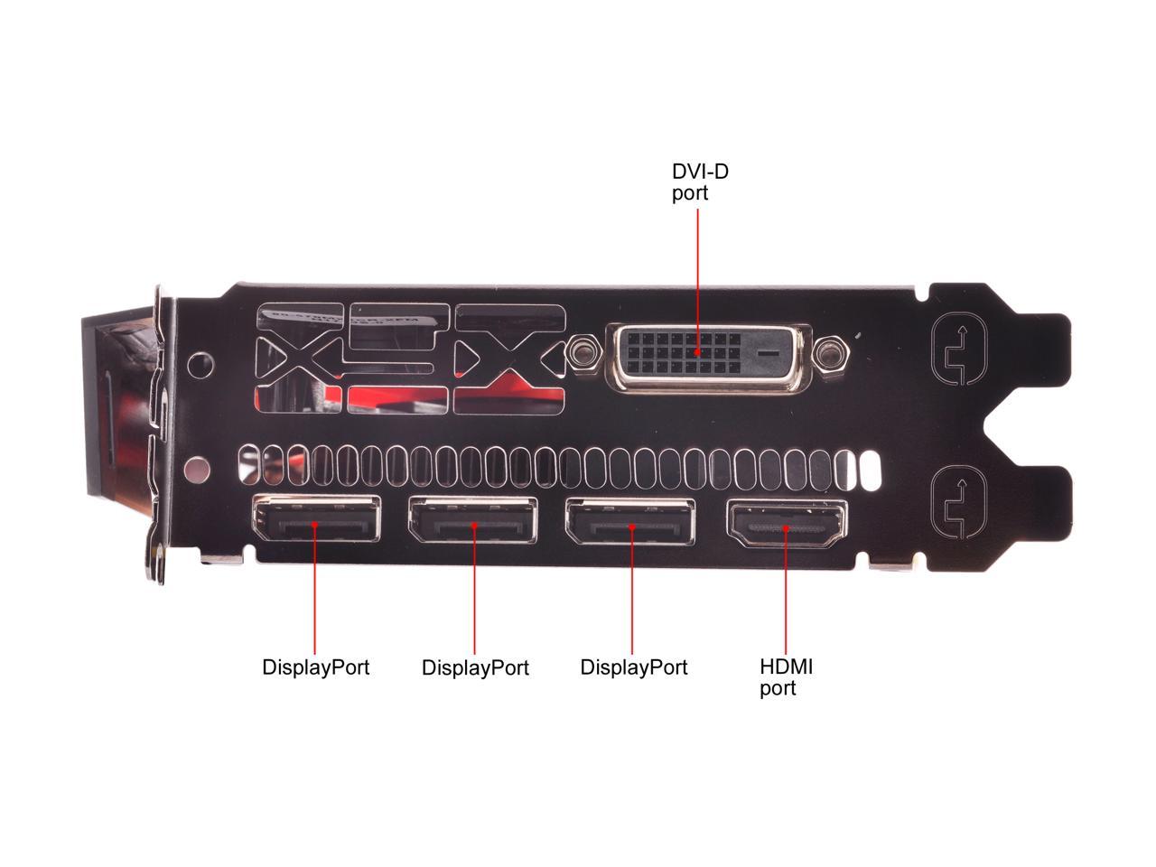 XFX Radeon RX 570 DirectX 12 RX-570P427D6 4GB OC+ 1284 MHz XFX Custom Backplate 256-Bit DDR5 PCI Express 3.0 CrossFireX Support Video Card