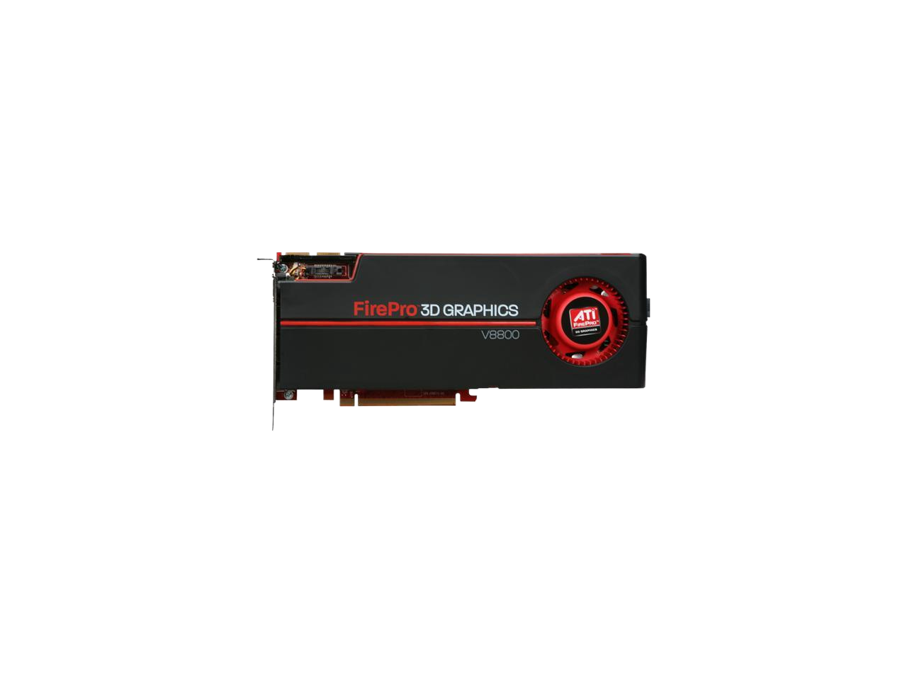 AMD FirePro V8800 2GB 256-bit GDDR5 PCI Express 2.0 x16 CrossFire Supported Full Height / Full Length Workstation Video Card 100-505603