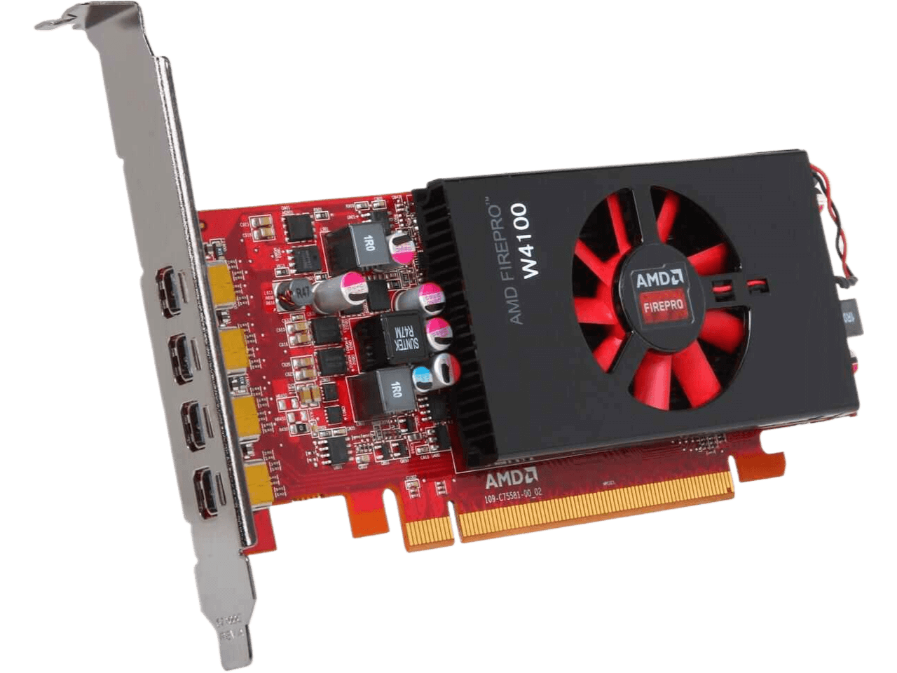 Dell AMD FirePro W4100 2GB DDR5 PCIe Mini DP Workstation Graphics Card 025D14, CN-025D14