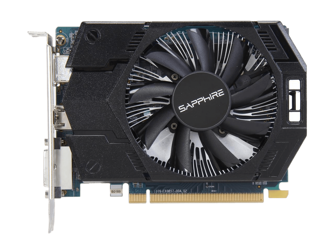 Sapphire Radeon R7 250X Graphic Card - 950 MHz Core - 1 GB GDDR5 - PCI Express 3.0 - Dual Slot Space Required