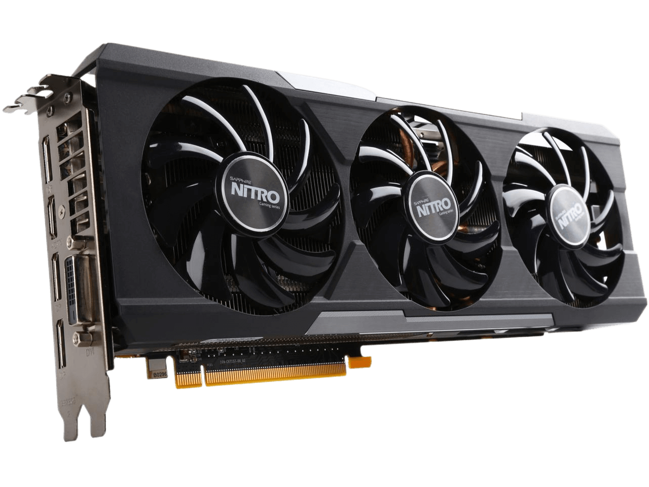 11244 00 20G Sapphire Nitro Radeon R9 390 Graphic Card 1.01 GHz Core 8GB GDDR5 PCI Express 3.0 Dual Slot Space Required 512 Bit Bus Width Crossfire Fa