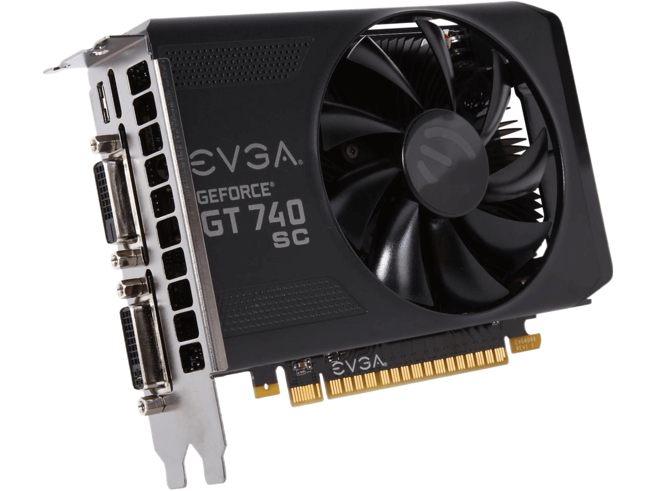 EVGA GeForce GT 740 Superclocked Dual Slot 2GB DDR3 Graphics Cards 02G-P4-2743-KR