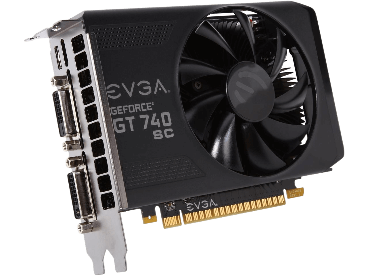 EVGA GeForce GT 740 Superclocked Dual Slot 2GB DDR3 Graphics Cards  02G-P4-2743-KR