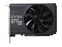 EVGA GeForce GT 740 Superclocked Dual Slot 2GB DDR3 Graphics Cards 02G-P4-2743-KR